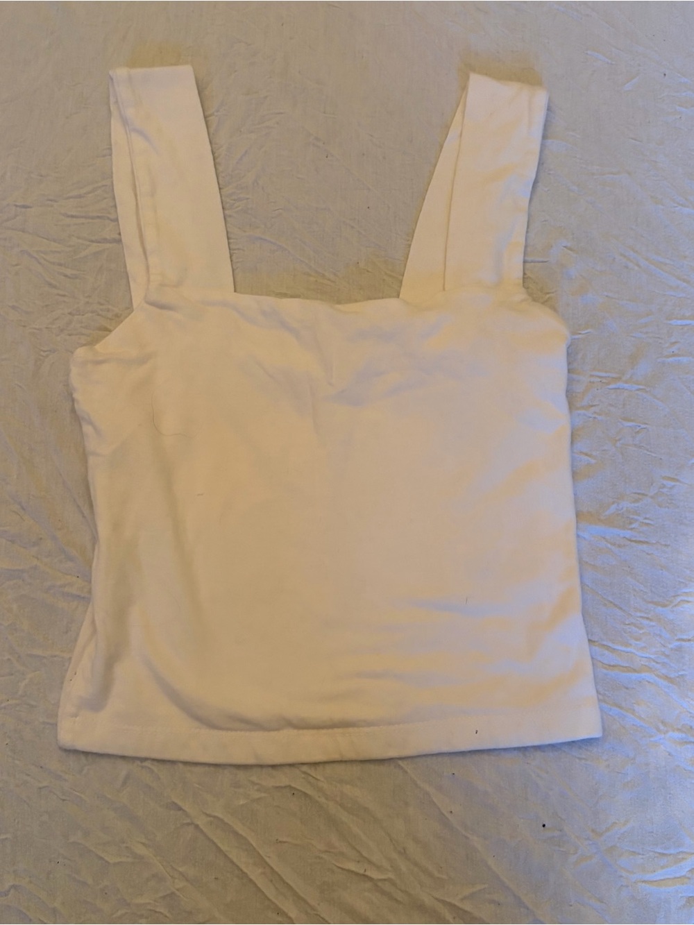Aeropostale Square Neck White Tank Top